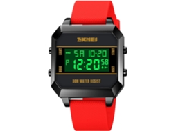 Lurelia Relógio Digital Desportivo, Visor Digital, Led, Alarme, Data/calendário, Resistente À Água, Amarelo
