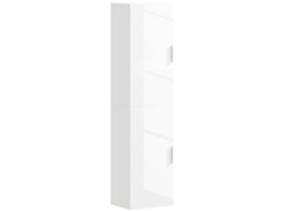 Coluna Casa De Banho De Parede Armário Alto Casa De Banho Com Prateleiras Ajustáveis E 2 Portas 40x30x160 Cm Branco