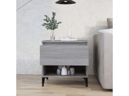 Vidaxl Mesa De Apoio 50x46x50 Cm Derivados De Madeira Cinzento Sonoma