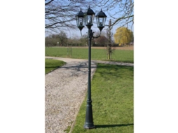 Brighton Candeeiro De Pé P/ Jardim 3 Braços / 230 Cm Verde Escuro/preto