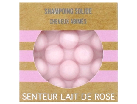 Shampoo Sólido com Leite de Rosa Perfumado para Cabelos Danificados 55 G VALDISPHARM
