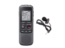 Gravador De Voz Digital, Com Microfone Embutido E Usb, 4 Gb De Memória, Corte De Ruído Para Gravações Sem Ruído, Preto Yizhood