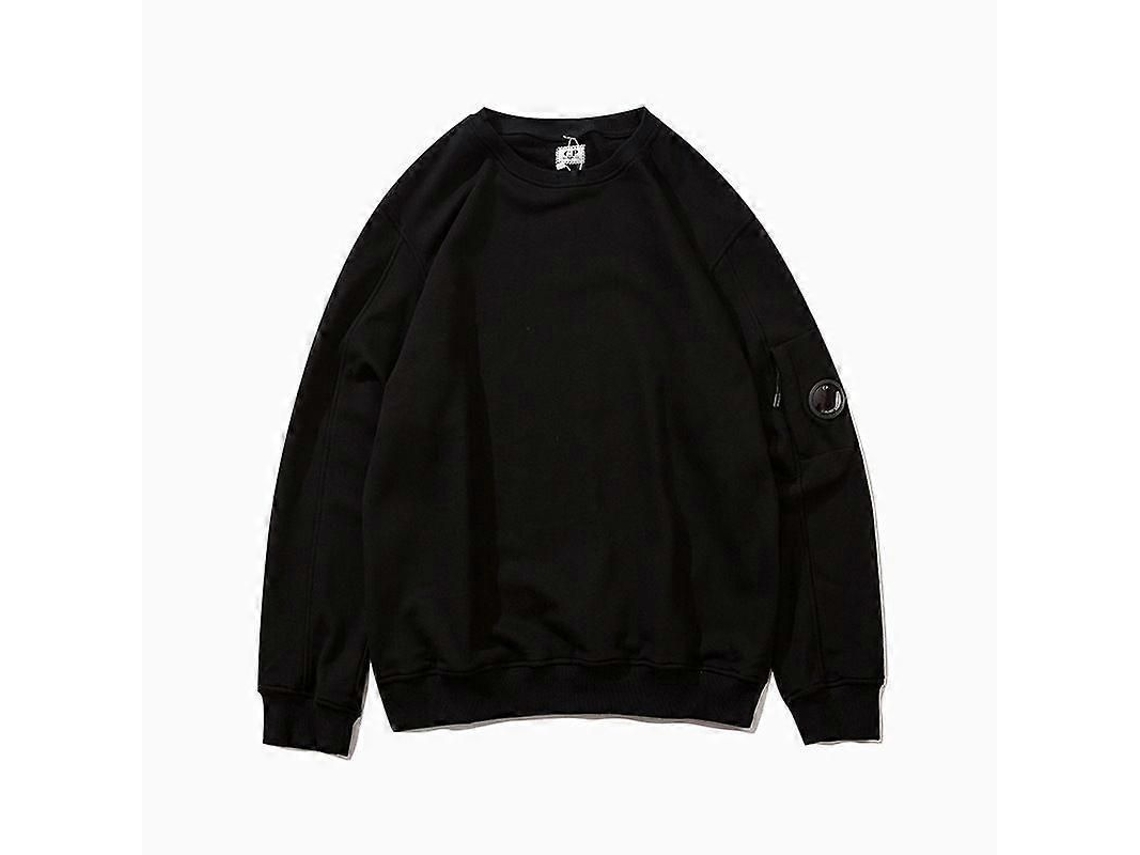 Sudadera Homem Inverno Casual Sólido Cremallera Bolsillo Sem Capuz Algodão | S/MARCA