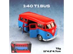 Modelo em Miniatura de Ônibus Clássico Retrô em Escala 1/38. MDUG