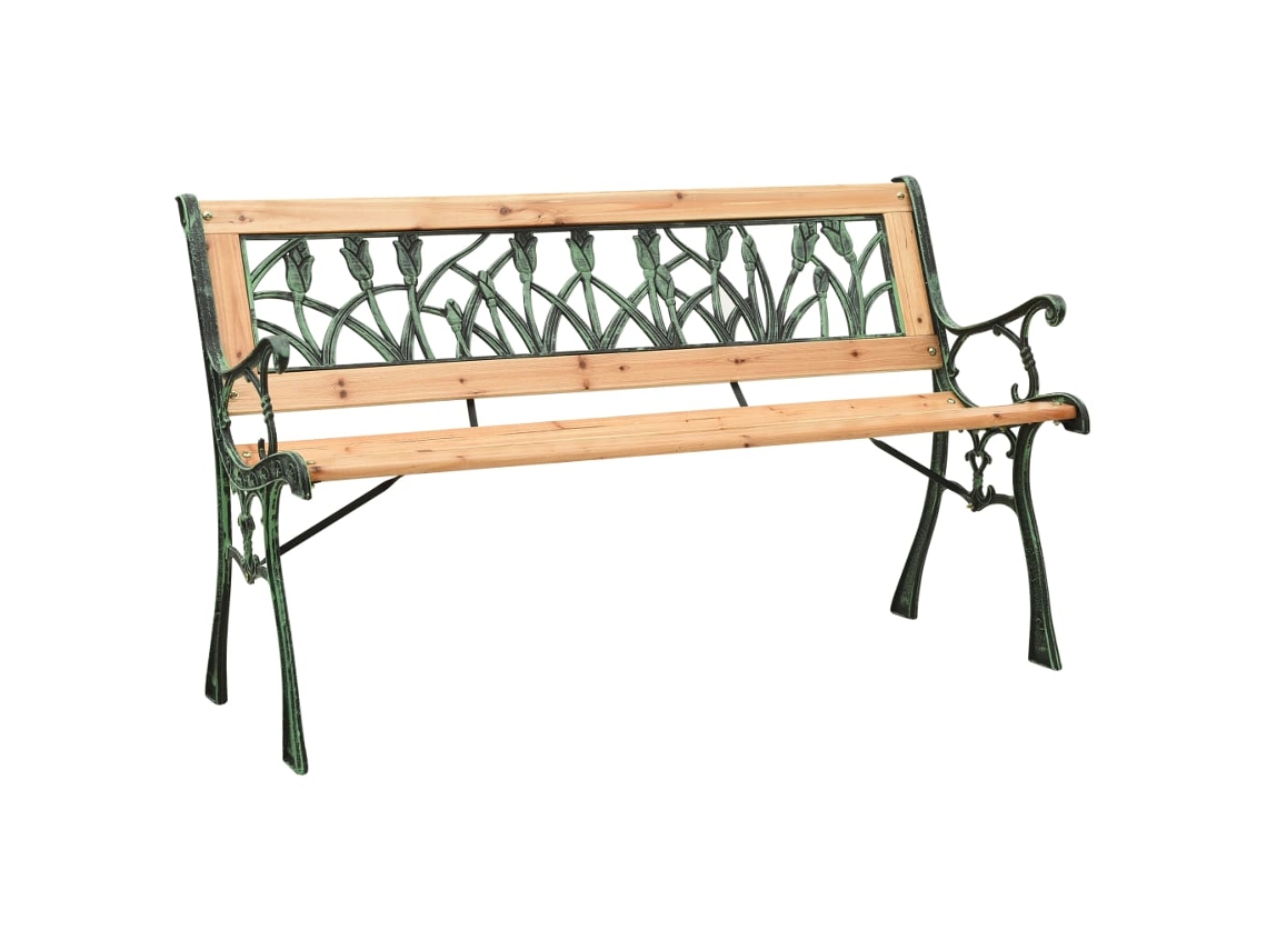 Banco de exterior VIDAXL Multicolour Madeira (122 cm)