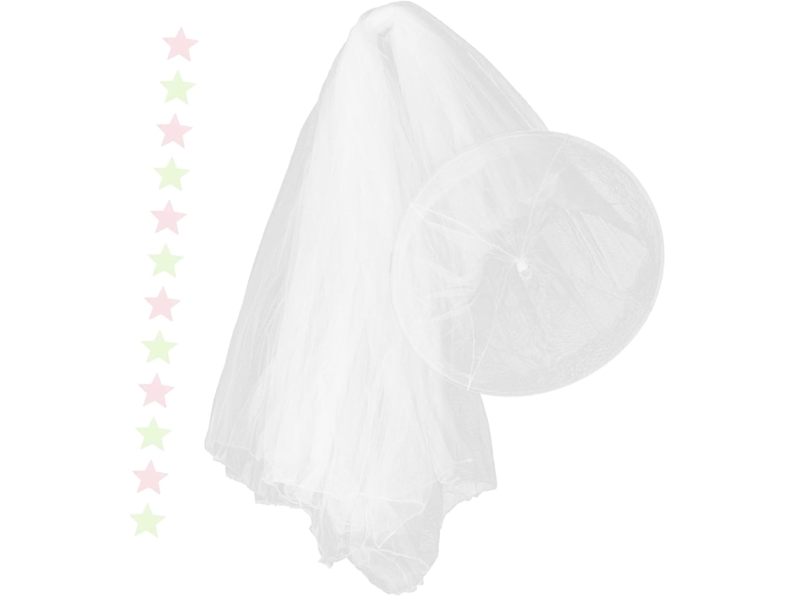 Mosquiteiro De Dossel Para Cama, Cortina Para Quarto De Princesa, Mosquiteiro Redondo Para Quarto