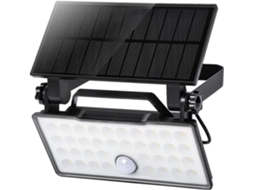Luminária Solar Portátil Para Exterior, Lâmpada Solar, À Prova Dágua Ip65, 1000 Lúmens, Para Jardim Gokoco