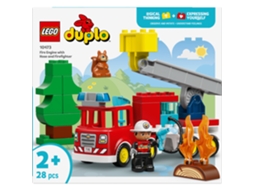 Lego® 10473 Duplo® Caminhão De Bombeiros – Veículo De Emergência Com Mangueira E Bombeiros