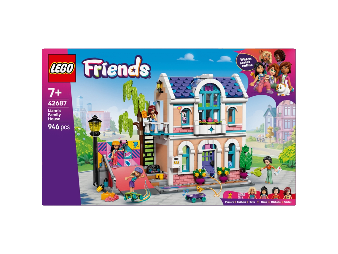 Lego® 42687 Friends Casa Da Liann – Casa Com Rampa De Skate E Animais
