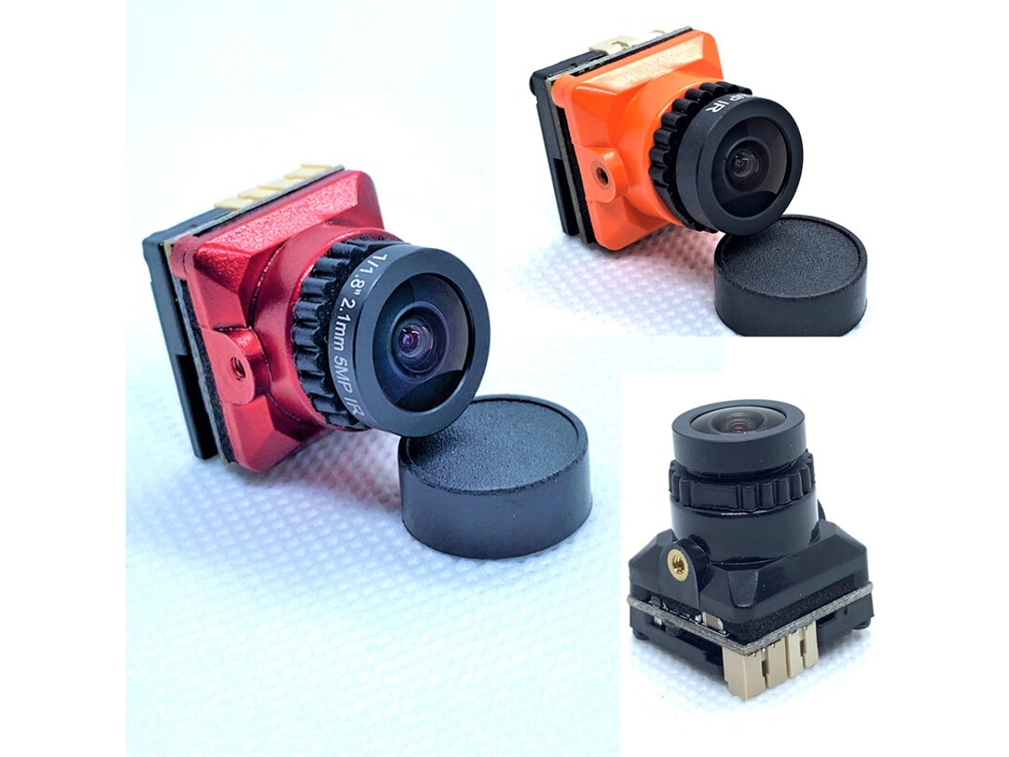 Câmara Mini Fpv Orangejja B19 1500tvl 1/3 Cmos com Lente de 2.1mm e Placa de Configuração Osd Pal/ntsc para Drone Rc MDUG