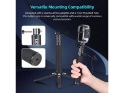 2026 grip de Batería para Gopro e Cámara Con Puerto 1/4, Mango Power Bank Handle Grip