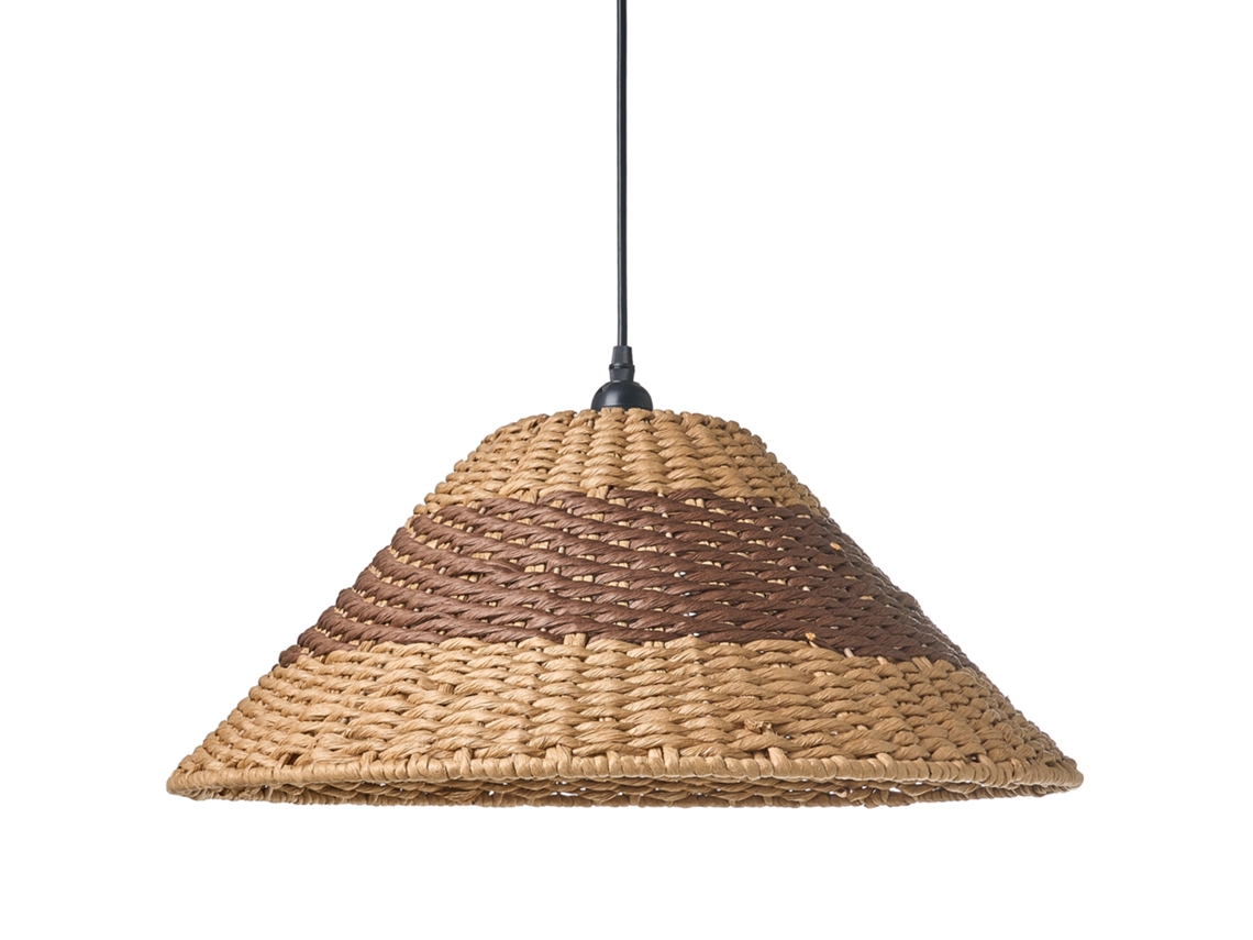 Luminária Pendente Beliani Natural Paper String