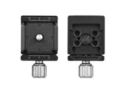 Placa De Liberación Rápida De Aleación De Aluminio Con Abrazadera Estilo Arca Nivel Burbuja Tornillos 1/4 Y 3/8 Para Trípode Monopod