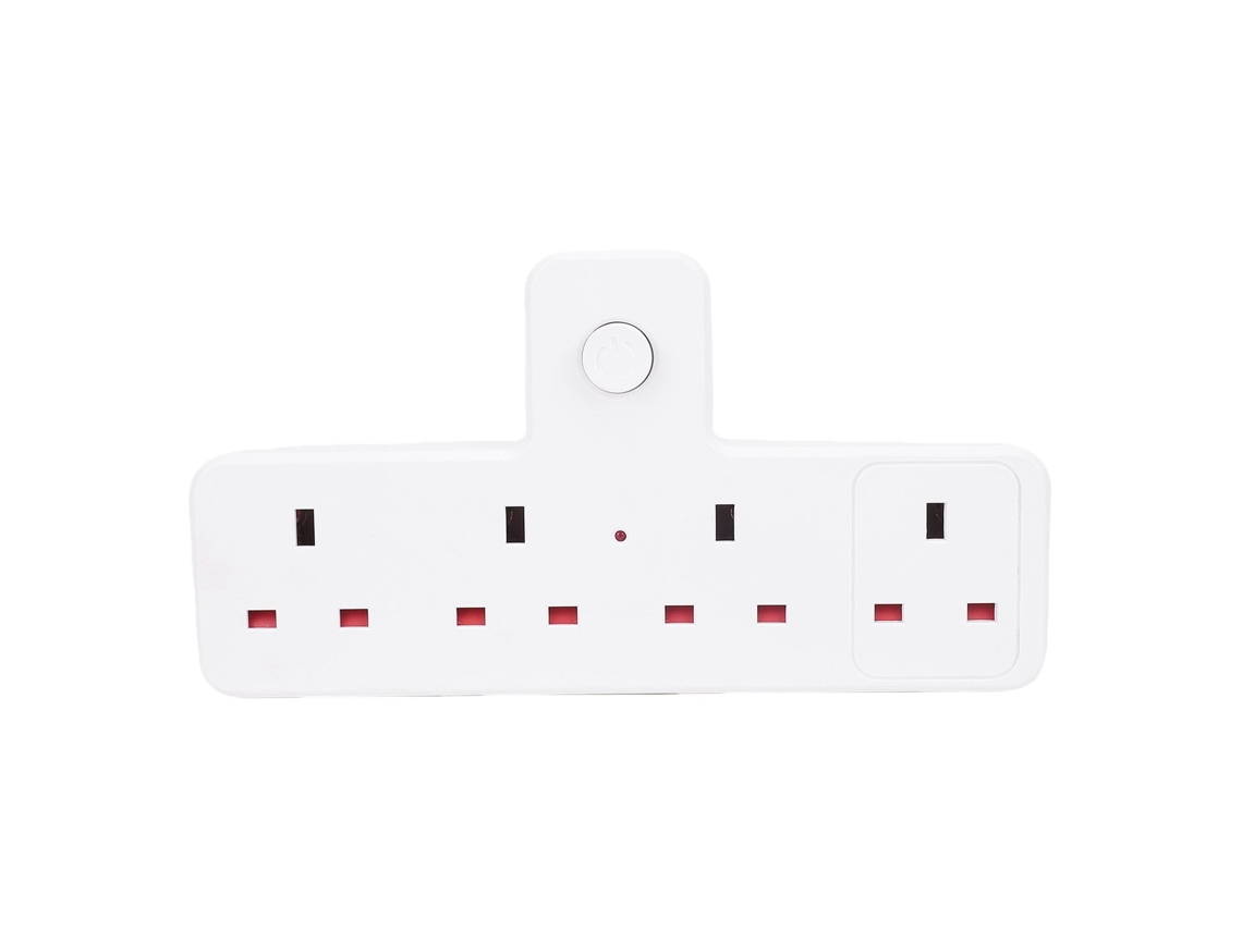 Laxiscreed Extensão Multifuncional Com 4 Tomadas E 2500w Para Uso Doméstico