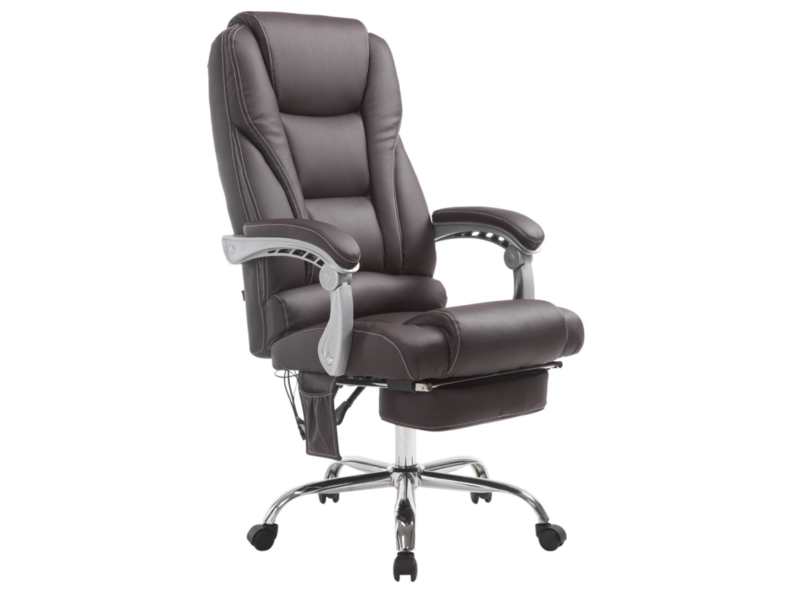 Cadeira de Escritório Pacific com Função de Massagem Marrom CLP