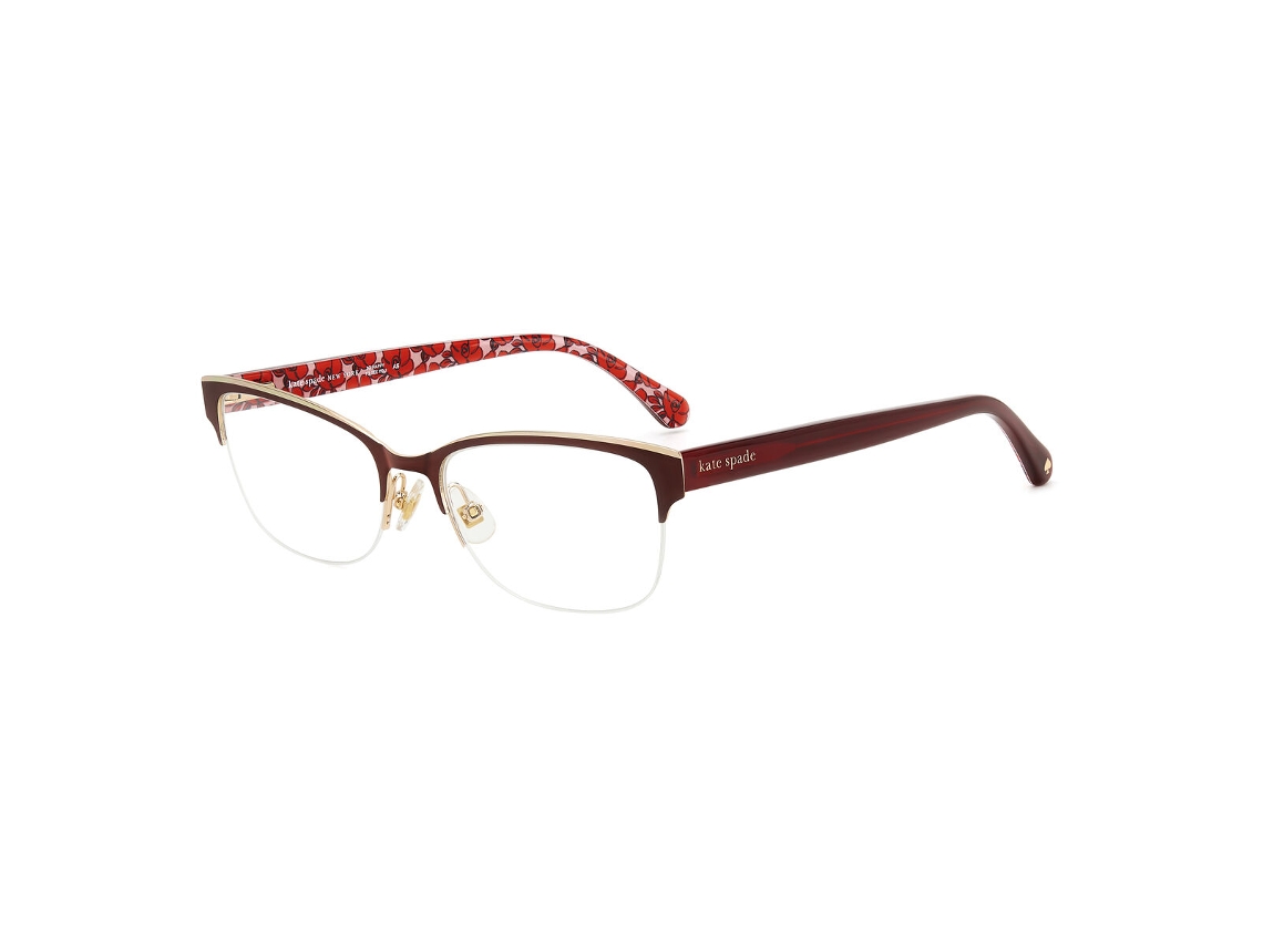 Armação de óculos Kate Spade Marjorie-0paf217 feminina (vermelha - metal - Ø 52 mm)
