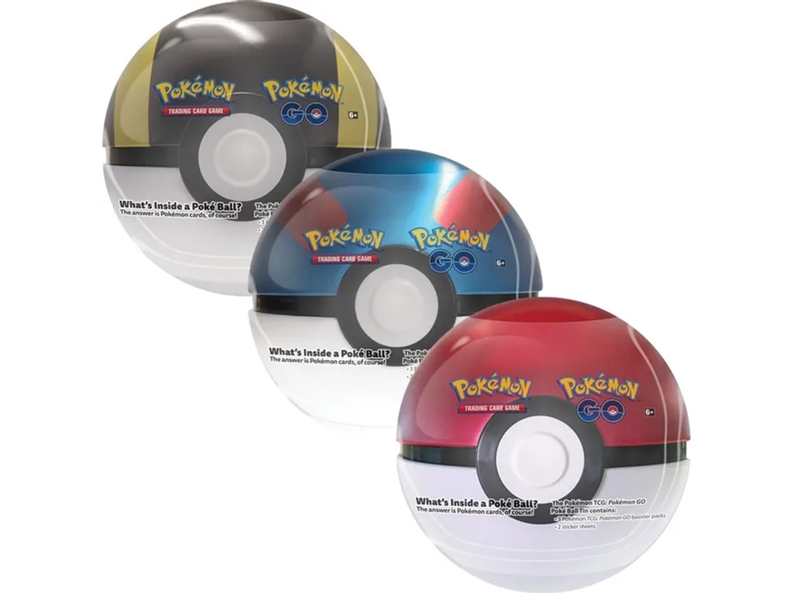 Jogo de cartas POKÉMON TCG: Pokémon Go Poké Ball Tin (1 Unidade - Envio Aleatório - Idade Mínima Recomendada: 6 Anos)