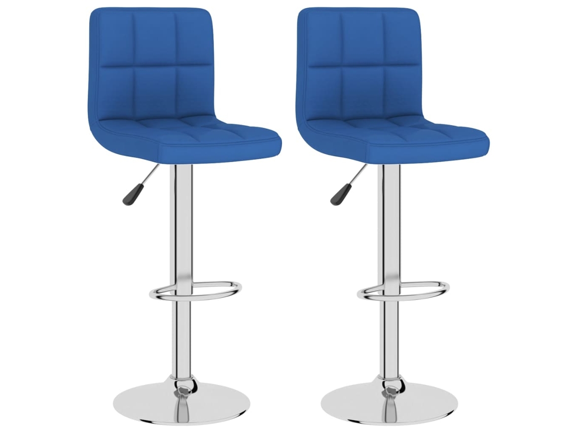 Bar Stool, Bar Stools Vidaxl Azul Tecido (n/a)