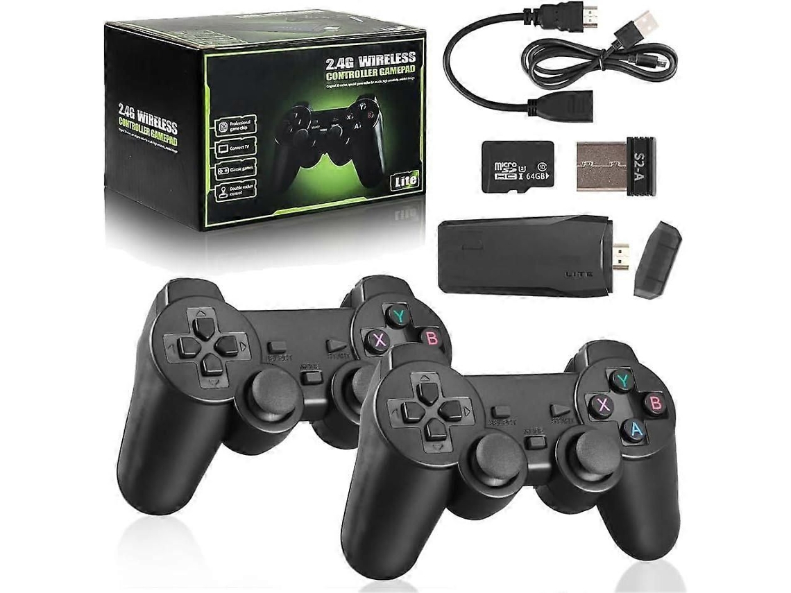 Console de Jogos Retrô, Videogame Plug And Play, Stick Game Nostálgico, Console de Jogos Retrô Sem Fio com Mais de 20.000 Jogos Integrados. GOKOCO
