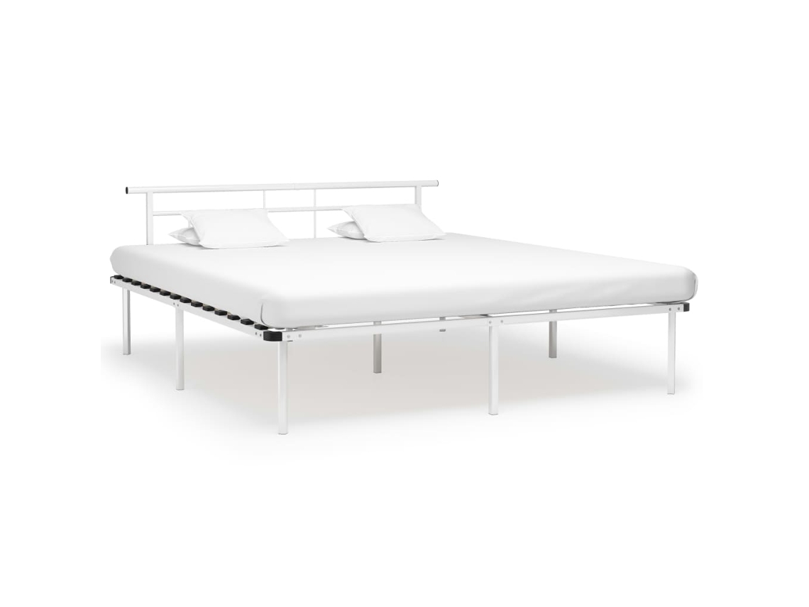 Estrutura De Cama Em Metal 180x200 Cm Branco