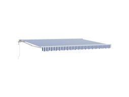 Conjunto 1 Toldo Retrátil Vidaxl Branco Alumínio (4 × 3 M)