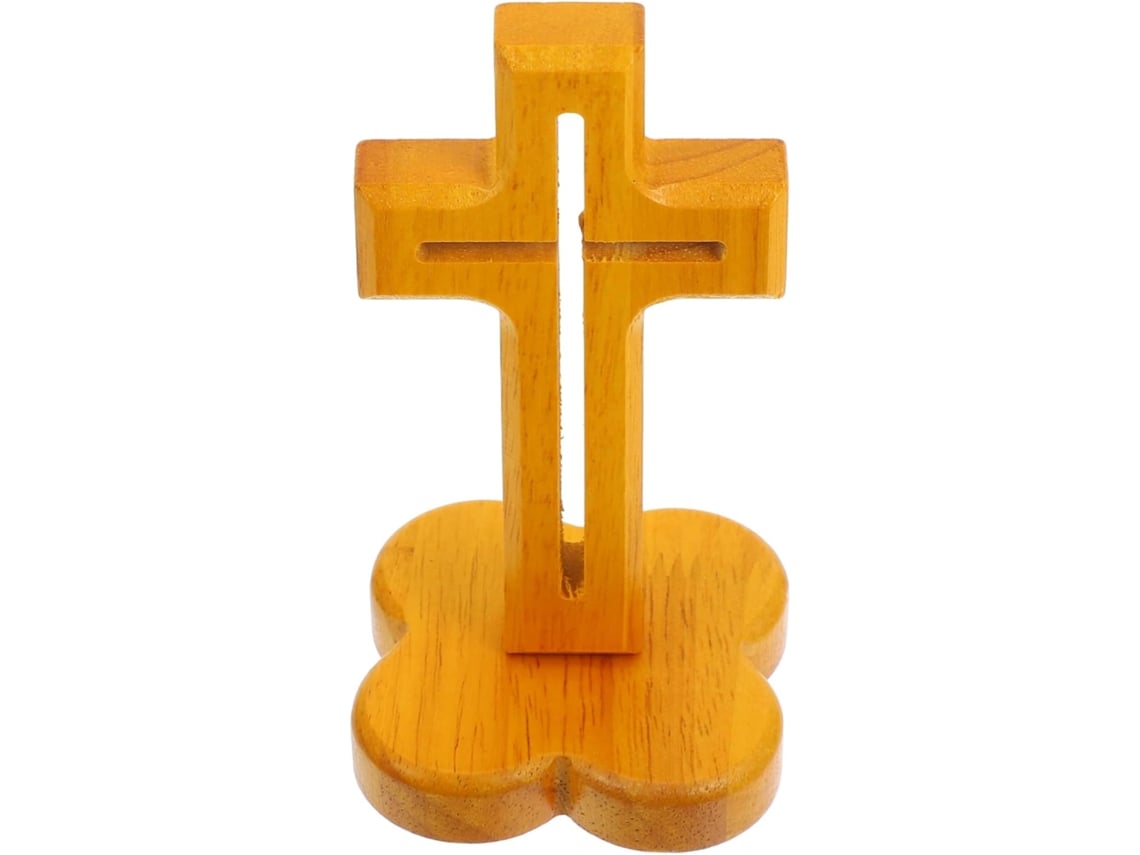 Cruz Magnética Decorativa Compacta E Elegante Ornamento Religioso Para Mesa, Ideal Para Batismo E Decoração De Casa. Gokoco