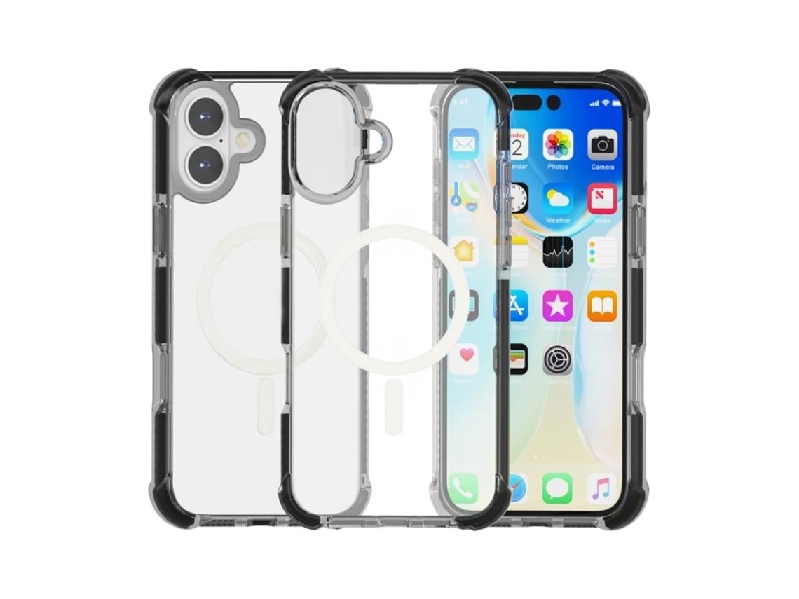 Capa De Acrílico Transparente À Prova De Choque Para Iphone 17 - Magnética - Magsafe