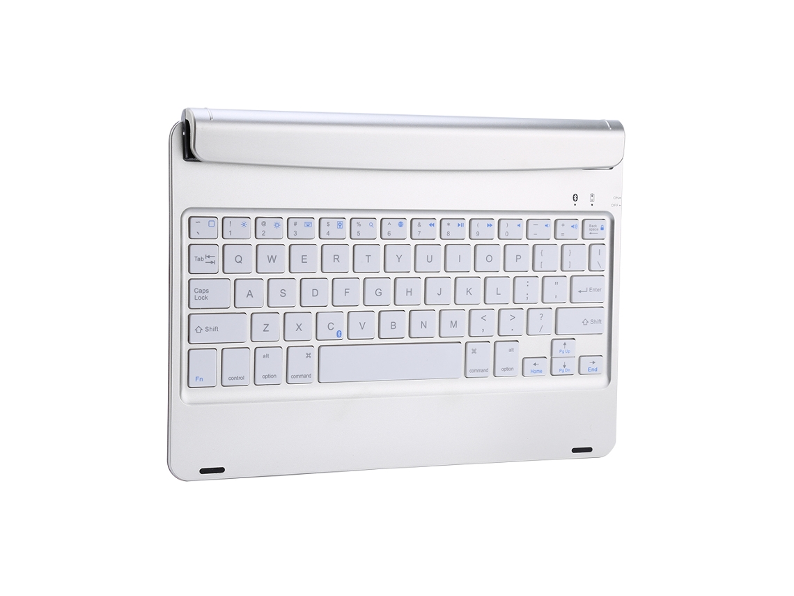 Teclado Bluetooth (conexão Sem Fio, Recarregável) F17 Para Ipad Pro 9.7 E Ipad Air 2 (prata)
