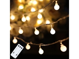 Luzes de Fio LED Nova Line 59' 100 Borbulhos Branco Quente com 8 Modos para Natal e Casamento