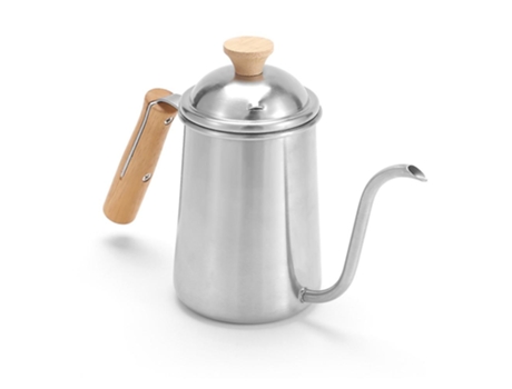 650ml Stainless Steel Coffee Kettle Gooseneck Cafe Pot Spout Teapot With Kettle Lid Pour Over Drip Unabranded