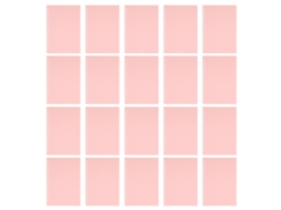 20 Capas de Encadernação Folha Solta A5 20 Furos Pp Flexível Translúcido Rosa Rouge para Apresentações