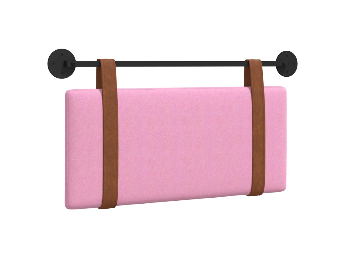 Conjunto 1 Cabeceira Suspensa Vidaxl Rosa Couro Sintético (100 X 55 X 5 Cm)