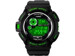S Shock Multifuncional Digital Led Relógio de Quartzo 50M À Prova de Água Preto Desportivo