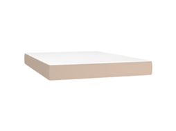Pocket Spring Bed Mattress, Pocket Spring Bed Mattresses Vidaxl Marrom Couro Artificial (140 X 200 Cm)