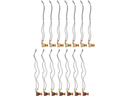 Colar Criativo Com Tambores Africanos Em Madeira E Couro, 14 Peças, Elegante Adorno Para O Pescoço Para Festas.