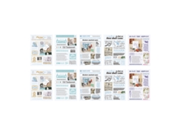10 Folhas De Adesivos Decorativos Resistentes À Discoloração Para Agenda, Calendário E Scrapbook