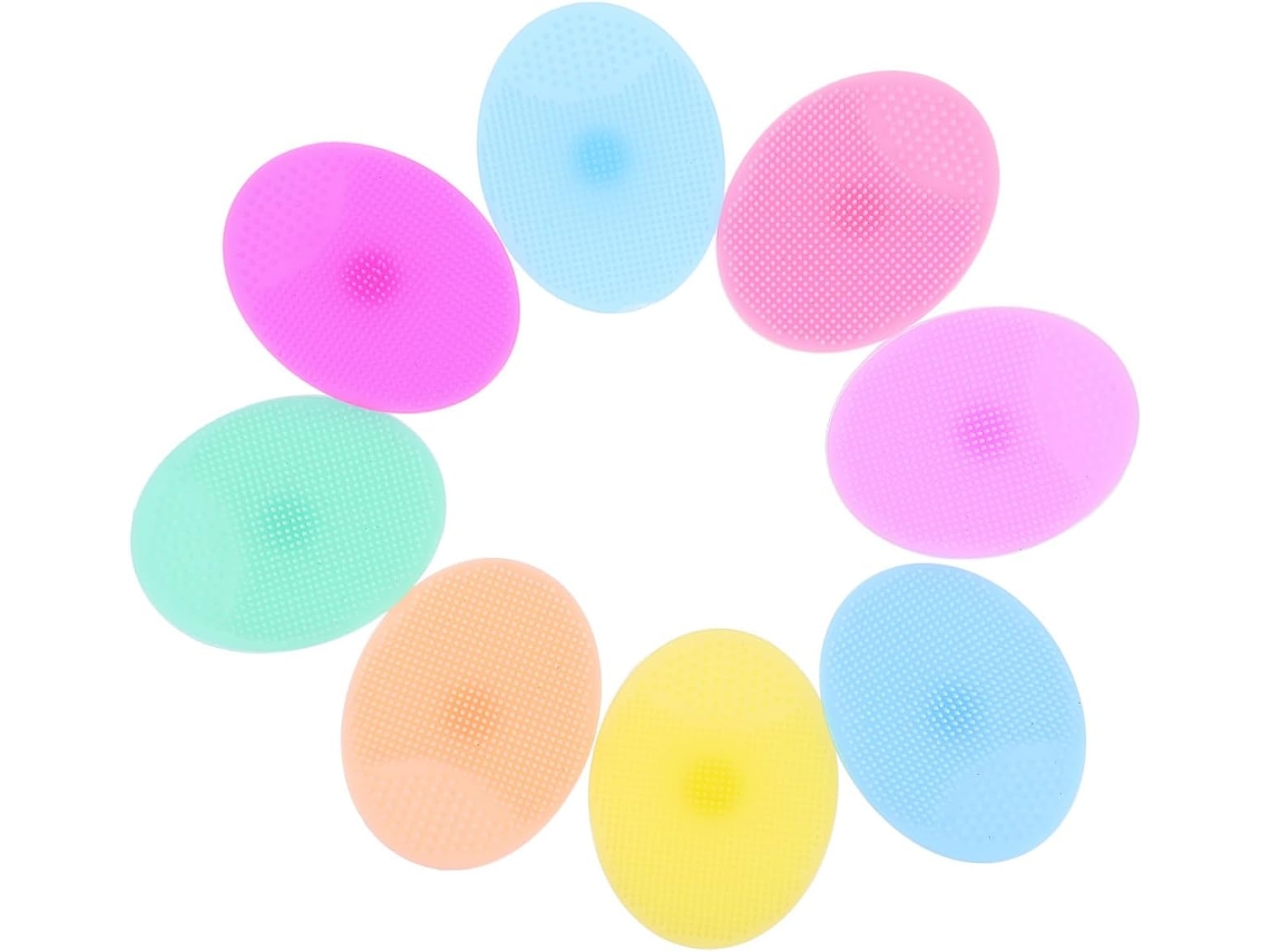 Escova De Banho Silicone Upkoch Para Meninos E Meninas, 8 Peças, Cerdas Macias, Multifuncional, Para Banho E Shampoo De