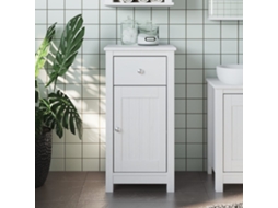 Vidaxl Móvel De Casa De Banho Berg 40x34x80 Cm Pinho Maciço Branco
