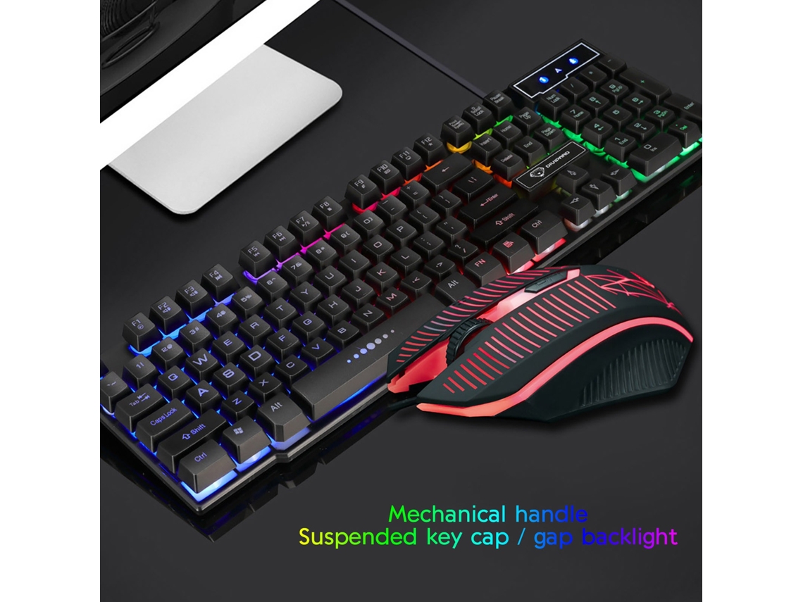 Luz de Fundo Do Teclado e Rato 104 Teclas
