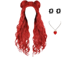 Peruca De Halloween Para Meninas | Peruca Longa E Cacheada Para Fantasia De Halloween Acessório Ve Vayotoy
