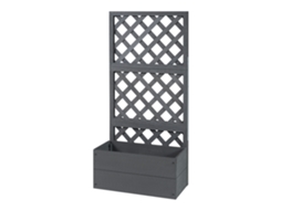 Vaso Amstelveen com Treliça Wpc 135X65X30Cm Cinzento [EN.CASA]