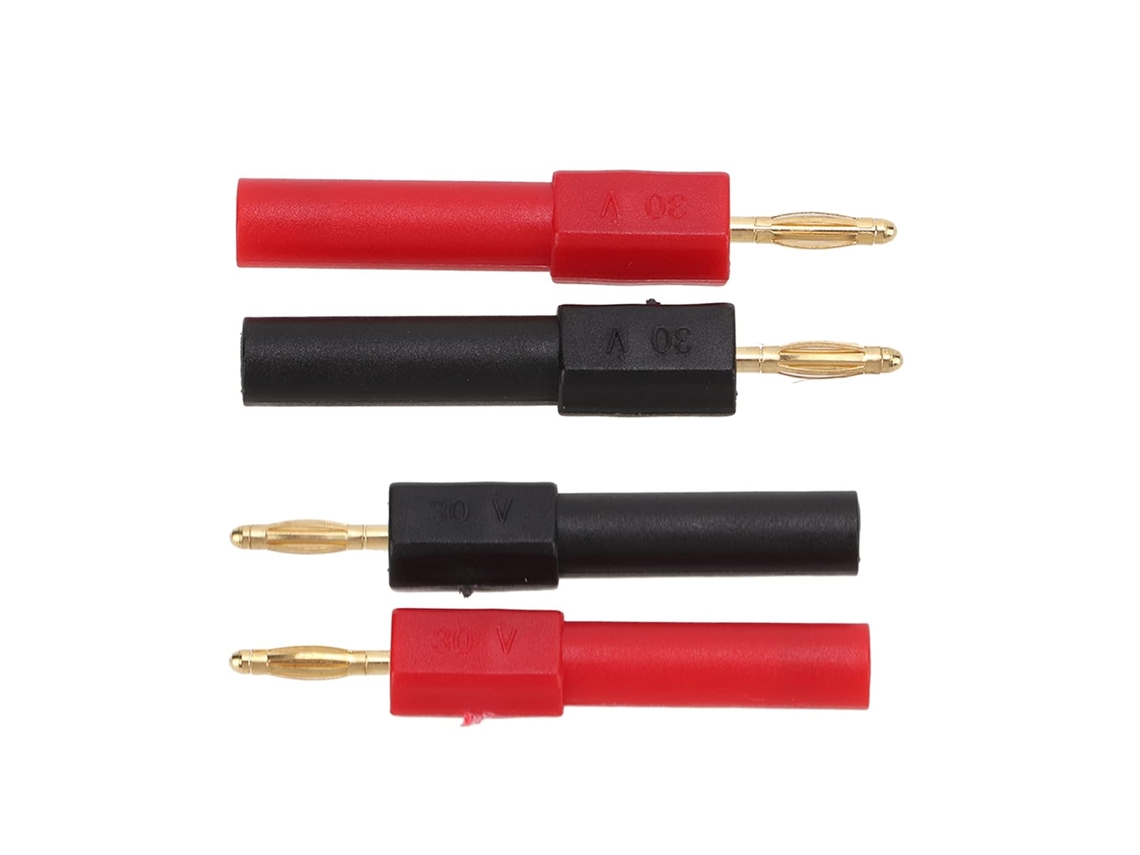 Conjunto Com 5 Adaptadores De Plugue Banana, De 2 Mm A 4 Mm