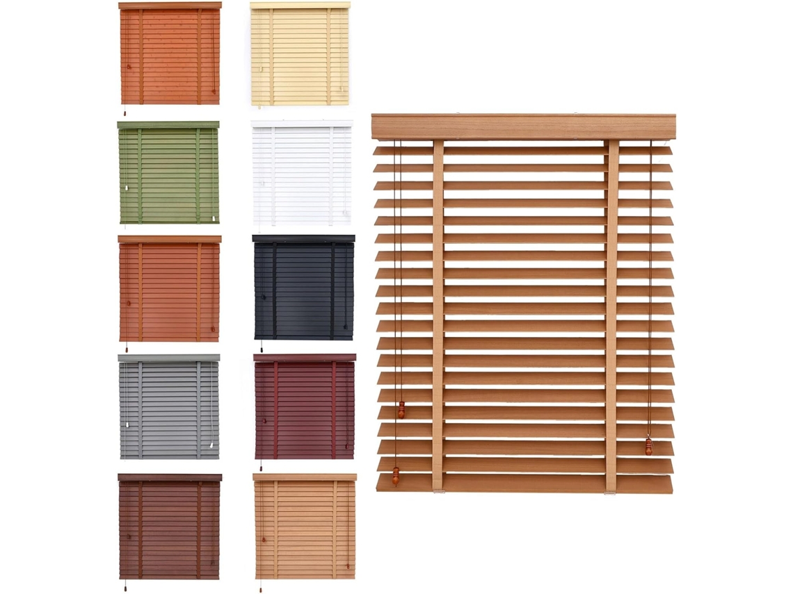 Persianas Venezianas Horizontais Para Interior, Lâminas De 50mm, Persianas Venezianas De Madeira Para Quarto