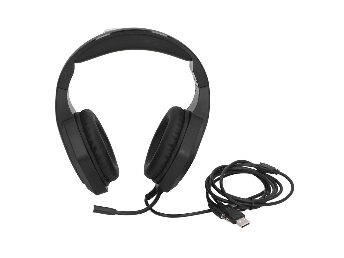 Fone de Ouvido com Fio com Microfone Luz Rgb EOOCOO