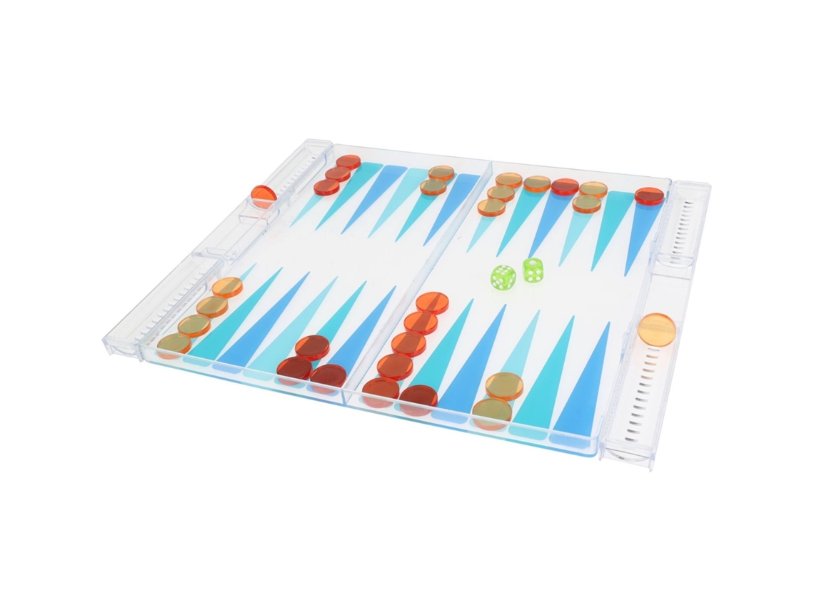 WELL HOME - Conjunto BACKGAMMON Transparente