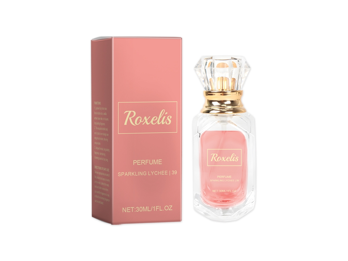 Perfume Roxelis Crystal Crown de LAXISCREED, Aroma Fresco e Leve de Lichia para Ocasiões Especiais