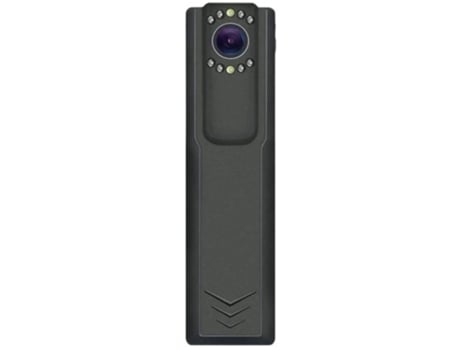 Minicâmera gravadora de vídeo, câmera policial portátil com visão noturna, protege toda a família, 512 GB, Bestvite (preto)