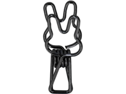 Clipes de Papel 100 Dobras em Formato Coelho, Design Vazado, Clipes Metálicos Resistentes para Documentos, Roupas