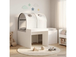 Vidaxl Cama Com Túnel 3 Unid. Carvalho Artisian E Branco