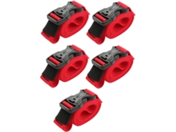 Conjunto De 5 Cintas De Amarração Reforçadas Com Fivela, Práticas Para Bagagem E Fáceis De Usar.